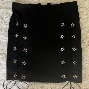 PRINCESS POLLY Lace-up Skirt With Star Grommets 🌟